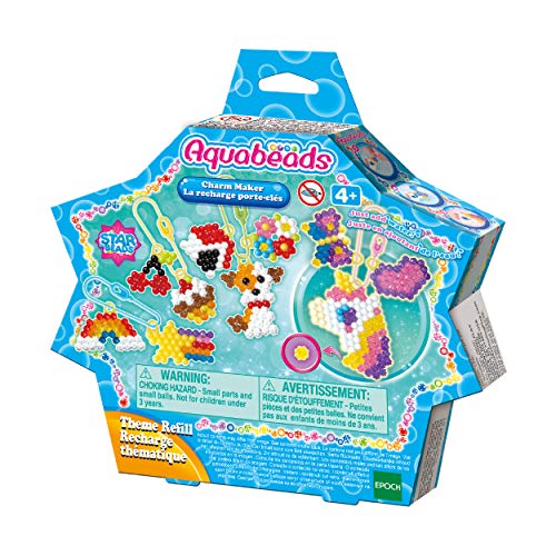 Kit de Artesanato para Crianças AQUABEADS 31770 Aquabeads - Porta-chaves - abalorios, base, decorativos, criar