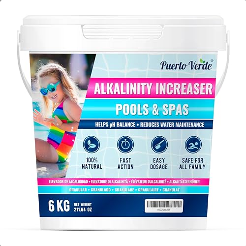 Elevador de Alcalinidade Verde 6Kg PORTO VERDE Mäff Europe S.L. - Limpeza de piscinas e produtos químicos - 100% natural, sem ingredientes químicos, seguro, 6kg