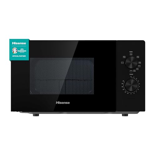Micro-ondas HISENSE H20MOBP1G (20 L - Com Grill - Preto) Hisense - Fornos de microondas - grill, 20 litros, descongelação automática, temporizador