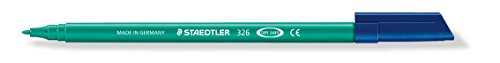 Marcador STAEDTLER 326 Verde (Ponta de 1 mm) Staedtler - Marcadores e marcadores de texto - 1 mm, fibras, lavável, polipropileno