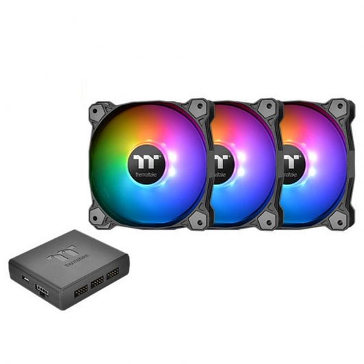 Ventoinha THERMALTAKE CL-F063-PL12SW-A Preto Thermaltake - Peças de refrigeração de sistema de computador - ventoinha, preto
