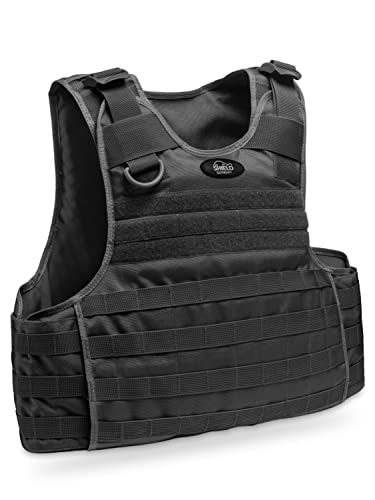 Peitoral Militar Preto Airsoft 3D (Tamanho: M) RC-Profis - Equipamento de proteção individual (epi) - poliamida, 52x39 cm, 57x44 cm, bolsos internos, correias de velcro