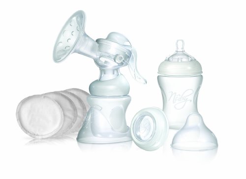 Conjunto de Acessórios para Amamentar NUBY NT72035 Nuby - Bomba de amamentação - extrator de leite, biberão, tetina de fluxo lento, recipiente