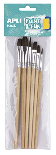 Conjunto de 6 Pinças de Madeira para Pintar com Dedo APLI KIDS Apli kids - Ferramentas de medição e marcação de artesanato - pinças, madeira, pintar, dedo, kids