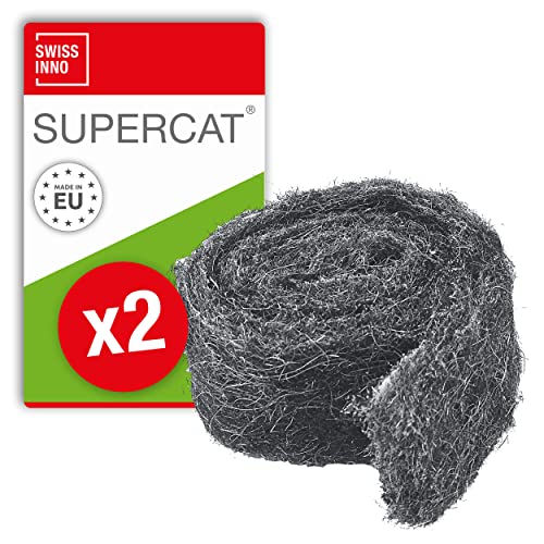 Stop Roedores Lana de Aço Supercat para Roedores, Insetos, Pássaros, Brotas SWISSINNO - Repelentes - roedores, aço, supercat