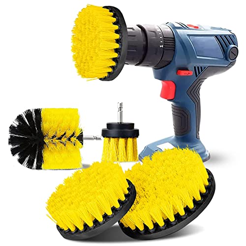 Escova de Limpeza YIHATA 4 Peças (Amarelo) YIHATA - Acessórios para brocas e parafusadeiras - escova, limpeza, 4 peças