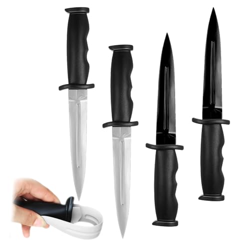 Conjunto de Facas de Treino Seguro 4Pcs (Idade Mínima Recomendada: 5 anos) nuoyi - Acessórios para bastões de caminhada - borracha, sem ponta, 4pcs, 5 anos