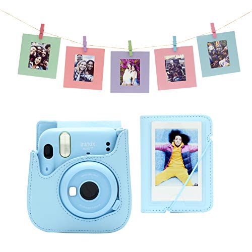 Instax Mini 11 Starter Kit (Azul - 1x Instax Mini 11 + 2x Recarga) Fujifilm - Peças e acessórios para câmeras - instax mini 11, kit de inicio, azul, recarga, álbum de fotos