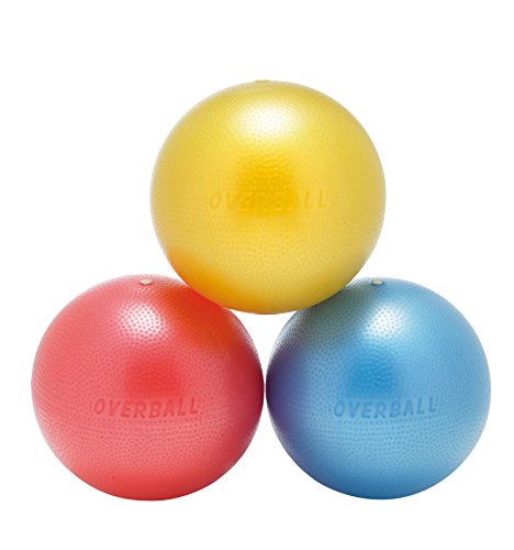 Overball 23 cm Azul Rosa Amarelo GMBH ATC Handels GmbH - Bolas de exercício - overball, azul rosa amarelo, 23 cm