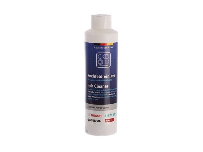 Produto de limpeza de vitrocerâmica SIEMENS 311896 Bosch - Limpa-vidros e superfícies - vitrocerâmica, plástico, branco