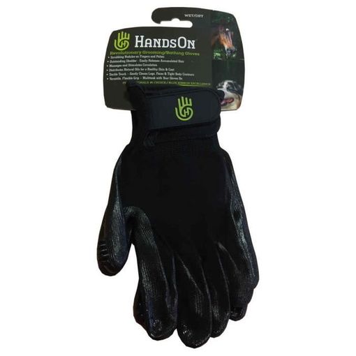 Luvas de Limpeza e Pernas para Animais H HANDSON CSTORE - Escovas e pentes para animais de estimação - tamanho L, resistentes, massajador, velcro