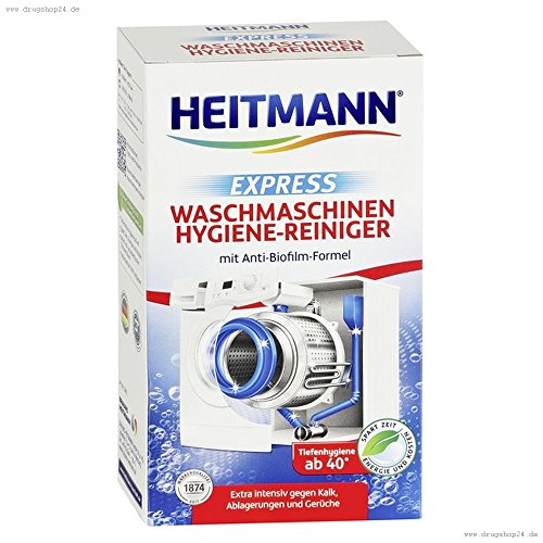 Limpador de Máquinas de Lavar Roupa HEITMANN EXPRESS 250 G HEITMANN - Limpeza de máquinas de lavar roupa - limpador, máquina de lavar roupa, 250 g