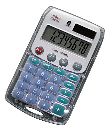 Calculadora de Mesa REBELL STARLET (8 dígitos) Rebell - Calculadoras - calculadora, mesa, rebell starlet, design elegante, 8 dígitos, botão cálculo percentual