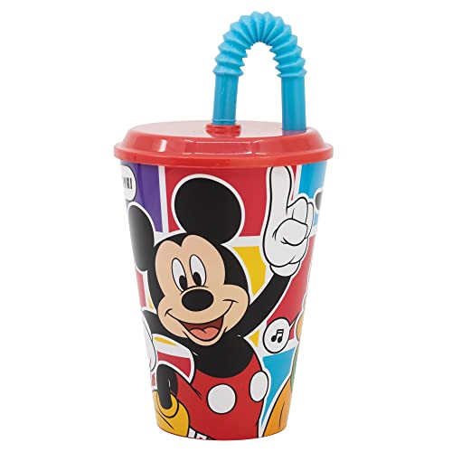 Garrafa de Montanha MICKEY MOUSE (430 ml) Stor - Porta-alimentos e bebidas - montanha, 430 ml, resistente, tampa