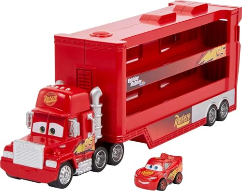 Carrinho MATTEL de Brincar com Figura (Vermelho) Mattel - Carrinhos de brinquedo - figura, rampa de carga, condução, transporte