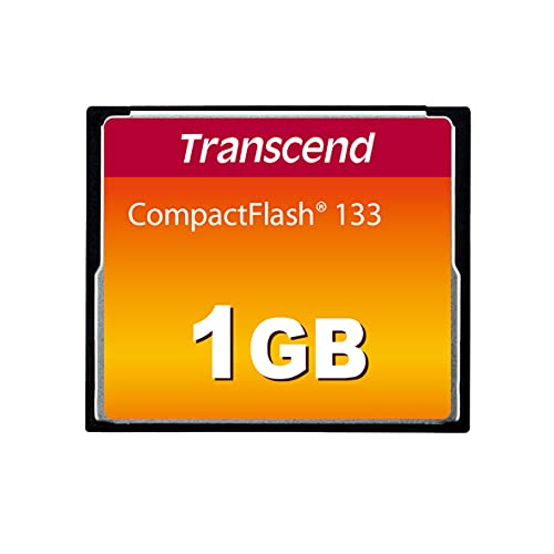 Cartão de Memória TRANSCEND CompactFlash 133X Transcend - Cartões de memória flash - 1 GB, CompactFlash, 133x, Class 10