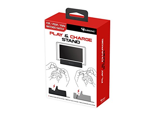 Suporte SUBSONIC Play & Charge Stand (Nintendo Switch) SUBSONIC - Adaptadores de energia e carregadores - nintendo switch, recarga, joy-con, adaptador de corrente