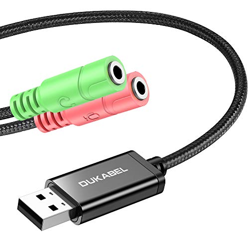 Adaptador DU-KABEL (USB e Jack 3.5 mm - 1.2 m) DuKabel - Placas e adaptadores de áudio - usb, jack 3.5mm, 1.2m