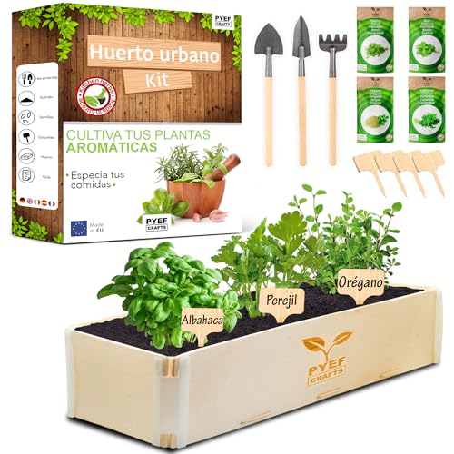 Kit de Sementes para Jardim PYEF CRAFTS 000013 PYEF Crafts - Kits de cultivo de plantas e ervas - verde, plástico, resistente à água