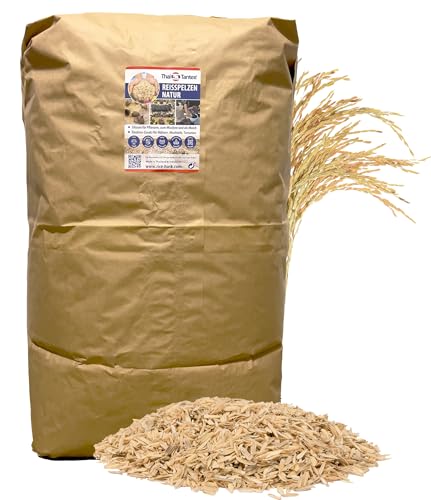 Cascas de Arroz 50L - Sílice para Plantas Saudáveis Thai Tantee® - Mulch - cascas, arroz, silex, plantas, saudáveis