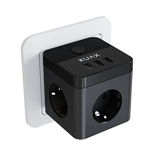Adaptador de Energia KUAX 3 Portas Usb com Interruptor Dongguan Mingone Electronics Co.,Ltd - Tomadas e soquetes de energia - 3 portas, interruptor, usb, proteção contra sobrecarga