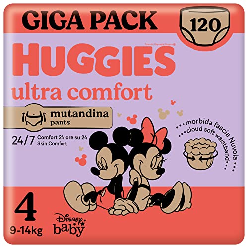 Fraldas Huggies Ultra Comfort - Pack de 120 Unidades Kimberly Clark srl - Roupa interior - ultra conforto, pack 120 unidades