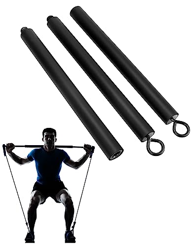 Barras de Resistência QWORK 108Cm X3 360Kg QWORK - Bandas de exercício - resistência ajustável, 360 kg, 2,4 kg, 108 cm