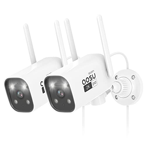 Câmara de segurança AOSU C100 (Wireless - Full HD) AOSU - Câmeras de vigilância - full hd, qhd, visão à prova d, cmos