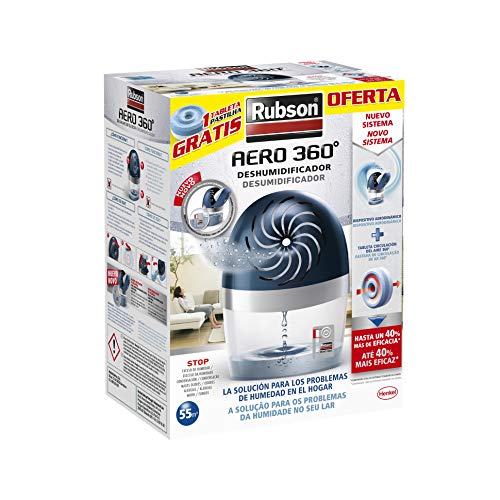 Desumidificador RUBSON Aero 360º (Capacidade: 10 L) RUBSON - Desumidificadores - desumidificador, rubson aero 360º, capacidade 10 l