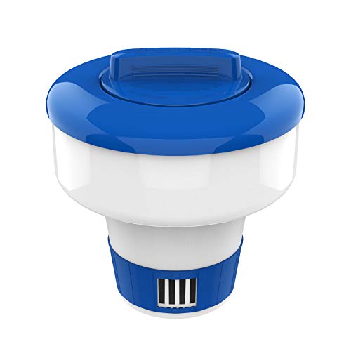 Dispensador de Cloro Housolution | Azul e Branco Housolution - Geradores de cloro para piscinas e spas - flutuante, ajustável, resistente à corrosão