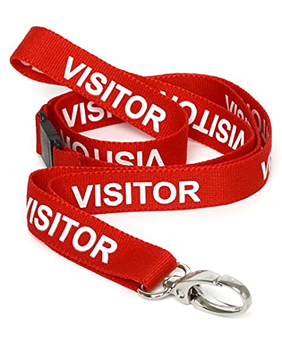 Acessório de segurança VISITOR LANYARDS 1000 CKB LTD - Cordões de pescoço - segurança, cordão, pre-impresos, clipec metálico