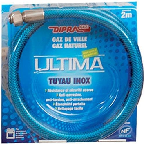 Conector para Gás Butano DIPRA 2M (Inox) DIPRA - Mangueiras de gás - inox, 2m, gás butano