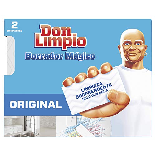 Esponja DON LIMPIO Borrador Mágico (2 Unidades) Don Limpio - Suprimentos de limpeza doméstica - borrador mágico, 2 unidades, absorve água, sem manchas