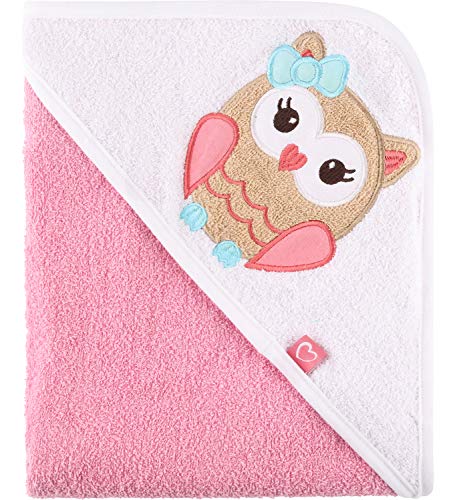 Toalha para Bebés BE MAMMY (Algodão - Rosa) Be Mammy - Toalhas de banho e panos de limpeza - algodão, rosa, capuz, macia