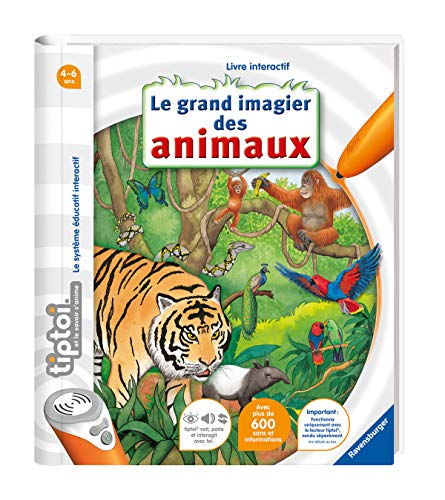 Livro Tiptoi de Ravensburger (Francês) Ravensburger - Brinquedos - livro, interativo, animais, sons, curiosidades, jogos