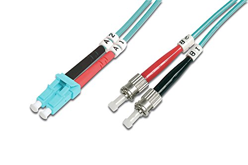 cabo de fibra ótica Digitus DK-2531-02/3 2 m LC ST/BFOC Azul Digitus - Cabos de rede - 2 m, lc st/bfoc, 10 gbit/s, 50 mm