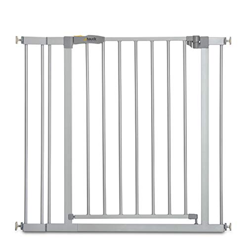 Porta de Segurança HAUCK 597323 | Preto, Branco Hauck - Portões para bebês e animais de estimação - fecho duplo, extensível, 84-89 cm