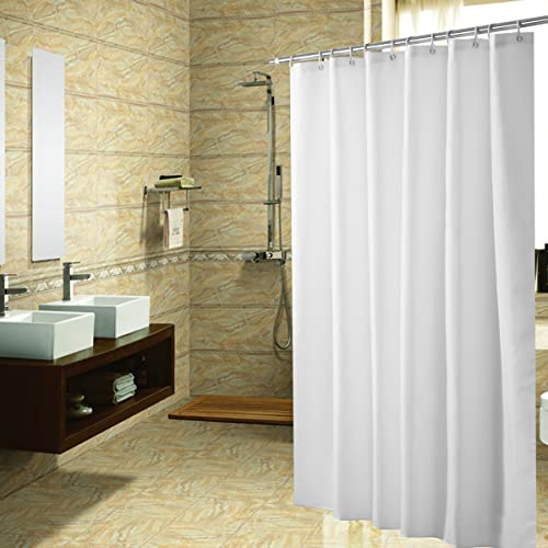 Cortina de Banho HOMCOM (120x180cm - Poliéster) CZ - Cortinas de chuveiro - poliéster, lavável à máquina, durável, repelência de água