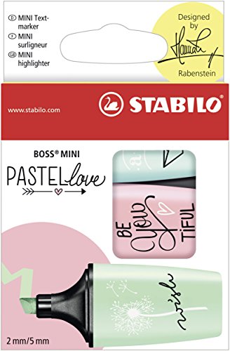 STABILO 07/03-57 marcador 3 peça(s) Verde, Rosa, Turquesa Ponta de caneta Multi cor Stabilo - Marcadores e marcadores de texto - multi cor, verde, rosa, turquesa