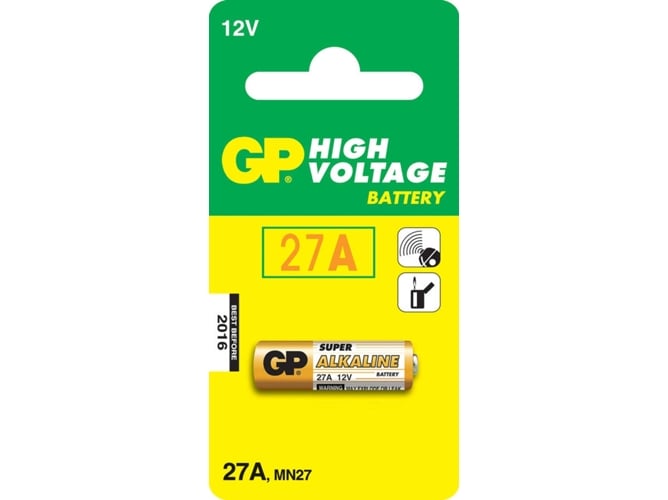 Pilha Recarregável PANASONIC HR-27A (12 V) GP BATTERIES - Baterias de uso geral - litio, 1200 mAh, 12 v, universal