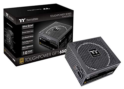 Fonte de Alimentação THERMALTAKE Toughpower GF1 650W (Modular - 650 W - 80 PLUS Gold) Thermaltake - Fontes de alimentação para computador - modular, 650W, 80 Plus Gold