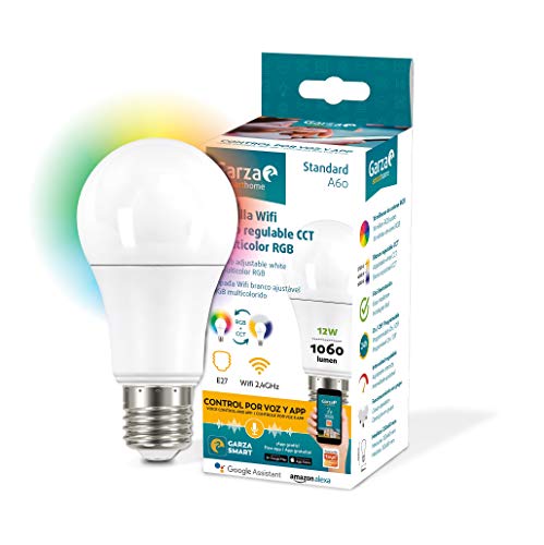 Lâmpada Led Wifi Rgb 12W E27 GARZA SMARTHOME Garza - Lâmpadas - led, wifi, rgb, 12w, e27, smart home