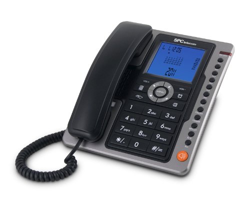 Telefone fixo com identificador de chamadas e amplificador de voz SPC TELECOM 3604N Branco (Telefone Fixo) SPC - Telefonia - identificador, amplificador, voz