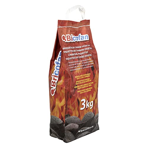 Briquetas de Carvão Vegetal 3Kg (Recondicionado Como Novo) Cofan - Lenha e combustível - briquetas, carvão vegetal, 3kg, recondicionado