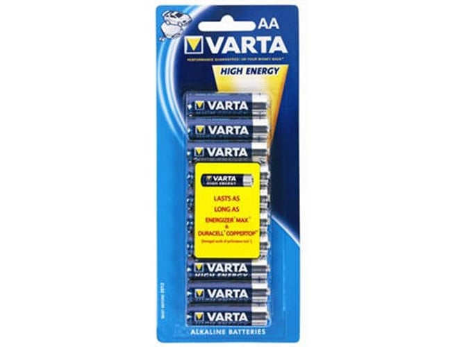 Pilhas Não Recarregáveis VARTA High Energy Alcalino (20 unidades) Varta - Baterias de uso geral - alcalino, aa, 1,5 V, 20 unidades