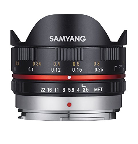Objetiva SAMYANG 7.5MM F3.5 UMC FISHEYE (Encaixe: Micro 4/3 - Abertura: f/22 - f/3.5) Samyang - Lentes de câmera - fisheye, micro 4/3, abertura f/22-f/3.5