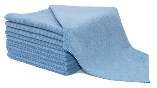 ZOLLNER 10 Bayetas de microfibra 40 x 40 cm azul em outros ZOLLNER - Panos de limpeza de loja e panos de limpeza de uso geral - microfibra, 40 x 40 cm, azul