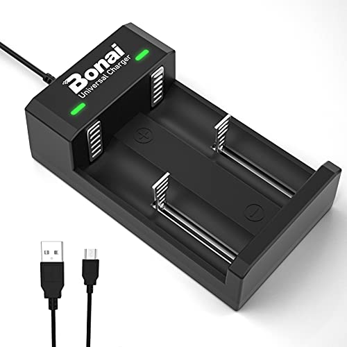 Carregador de Bateria Bonai 18650 Intelligent Battery Charger BONAI - Carregadores de bateria de uso geral - carregador de bateria, 18650, usb, indicadores LED