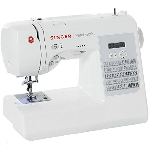 Máquina de Costura Singer Patchwork 7285Q | 98 Pontos Singer - Eletrodomésticos - canilhas drop & sew, encheiramento automático, 98 pontos, led, regulador de velocidade