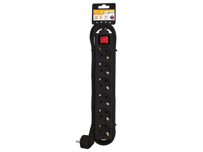 Extensão Elétrica GARZA BASIC POWER (6 Tomadas - Tipo F - 1.5 m) Garza - Filtros de linha e supressores de surtos - 6 tomadas, tipo f, 1.5m